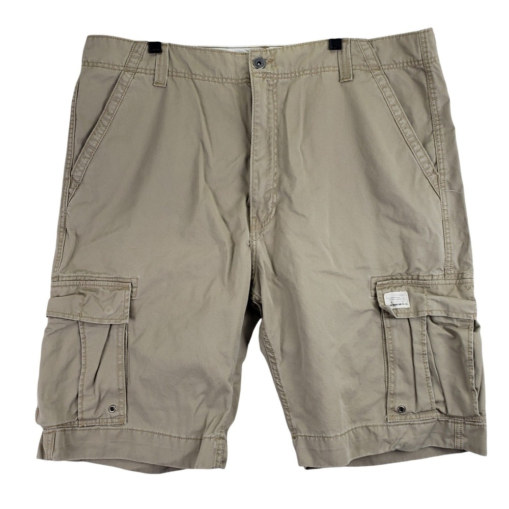 Levis Cargo Shorts Mens 42 Khaki Tan Utility Gorpcore Outdoor Workwear Rugged